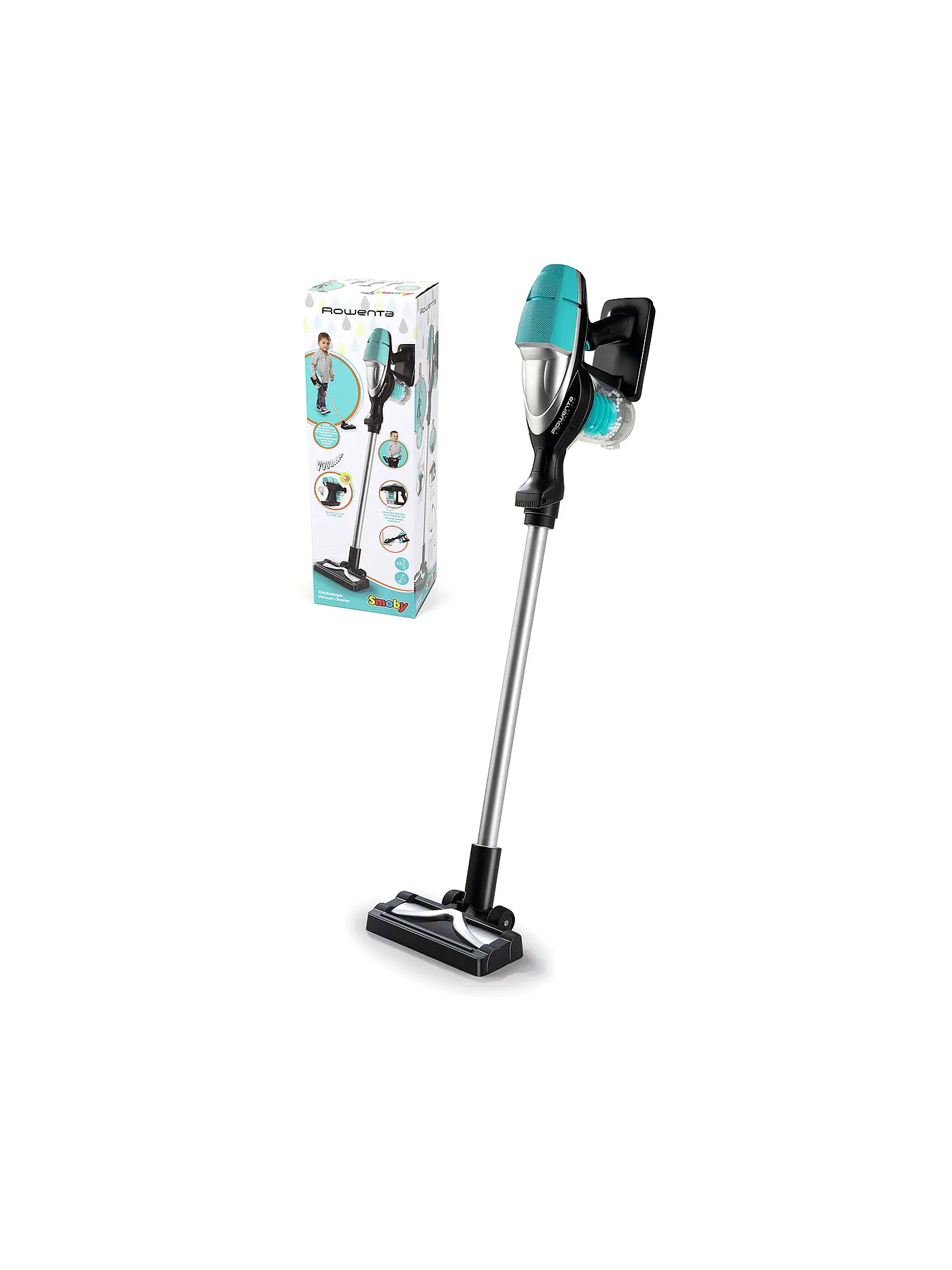 SMOBY | Kinder-Stielstaubsauger Rowenta Air Force | 